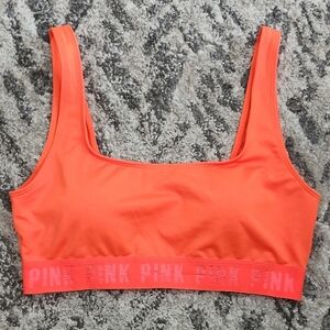 PINK Victoria's Secret Ultimate Unlined Sports Bra - Coral Size Medium